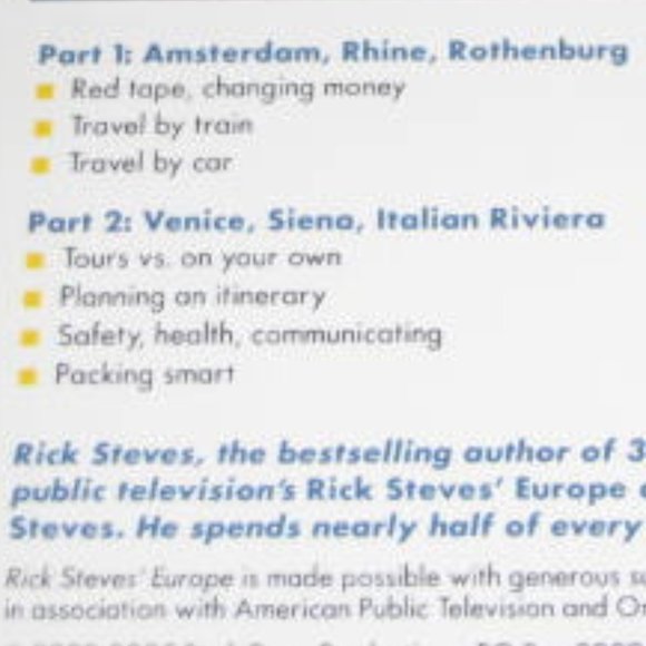 Rick Steves Travel Skills DVD NEW Sealed Unopened - Picture 4 of 6